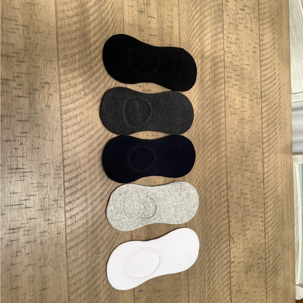 Low-Cut Socks - Black, Gray, White